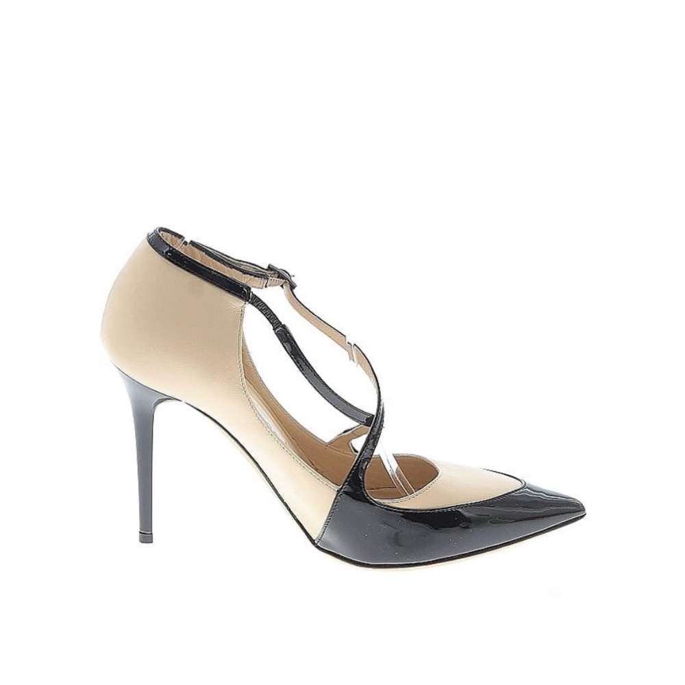 Jimmy Choo Elegant Black and Cream Heels